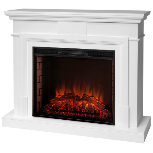 Каминокомплект MARCO/СМАРТ Белый с очагом Электроочаг EPSILON 26 фото 2