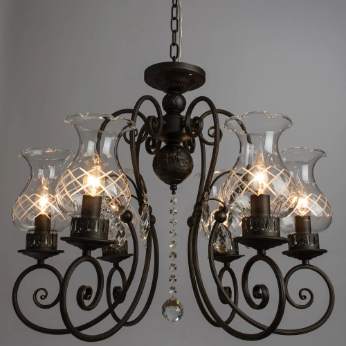 Подвесная люстра Arte Lamp PALERMO A2053LM-6BR фото 2 Подвесная люстра Arte Lamp PALERMO A2053LM-6BR фото 2