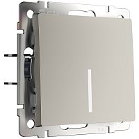 Выключатель одноклавишный с подсветкой (дымчатый) W1210104