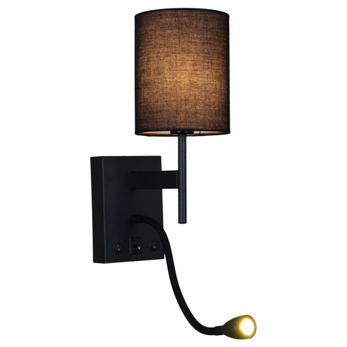 Бра Reluce 86210-9.2-001KT LED3W+E14 BK фото 2