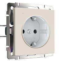 Розетка с подсветкой W (айвори матовый) W1171462