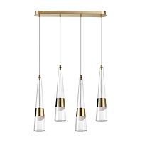 5043/42L L-VISION ODL24 000 глянц.золото/прозрачный/металл/стекло Люстра LED 42W 3000K 4167Лм LUMP