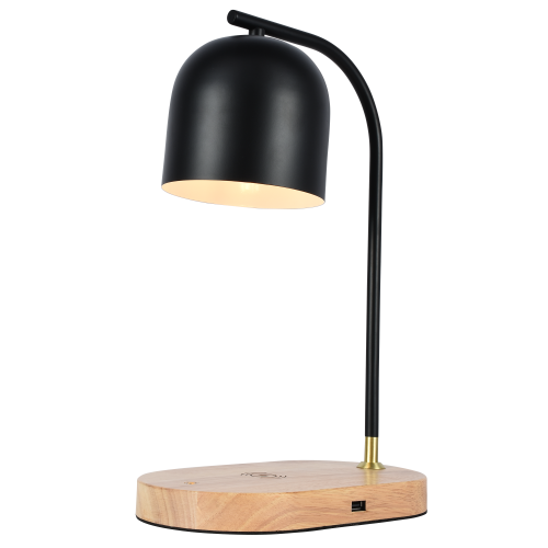 Настольная лампа черная E27 беспроводная зарядка 37см Zortes DESKLIGHT ZRS.1066.01 фото 11