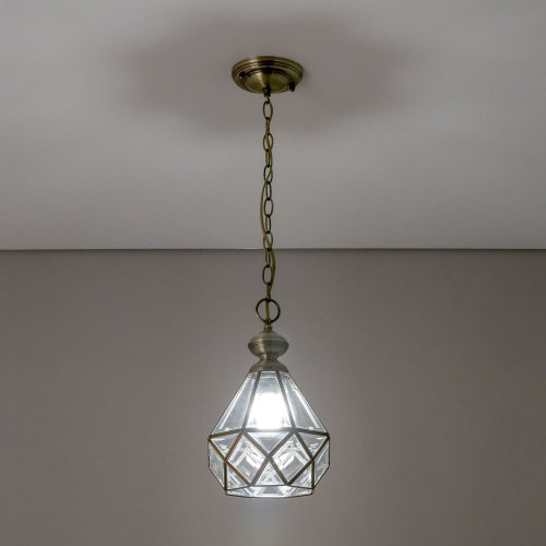 Citilux Витра-1 CL442110 Подвесной светильник витражный Бронза фото 5 Citilux Витра-1 CL442110 Подвесной светильник витражный Бронза фото 5