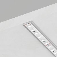 Профиль  накладной 12х2мм, алюминиевый, серебро, 2м, CAB285