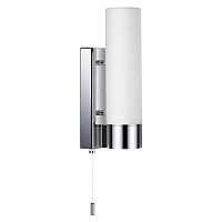 2660/1W DROPS ODL14 509 хром/белый Настенный светильник с выкл IP44 E27 40W 220V TINGO