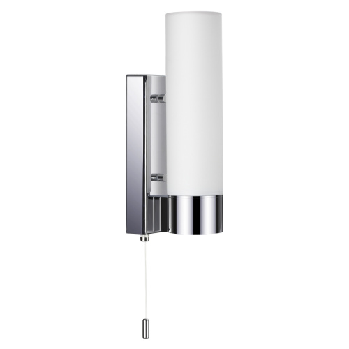 2660/1W DROPS ODL14 509 хром/белый Настенный светильник с выкл IP44 E27 40W 220V TINGO