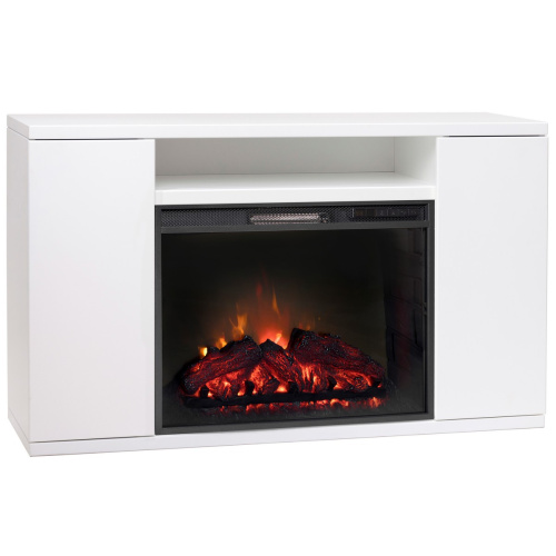 Электрокамин RealFlame Brooklyn 25,5 WT белый с очагом Sparta 25,5 LED фото 2 Электрокамин RealFlame Brooklyn 25,5 WT белый с очагом Sparta 25,5 LED фото 2