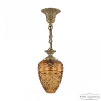 Подвесной светильник бронзовый с хрусталём 7003P/13 FP Amber/H-1B