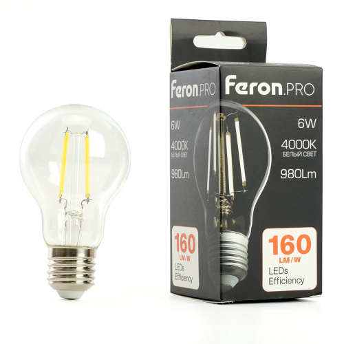 Лампа светодиодная Feron.PRO LB-1106 Шар E27 980LM 6W 175-265V 4000K фото 2