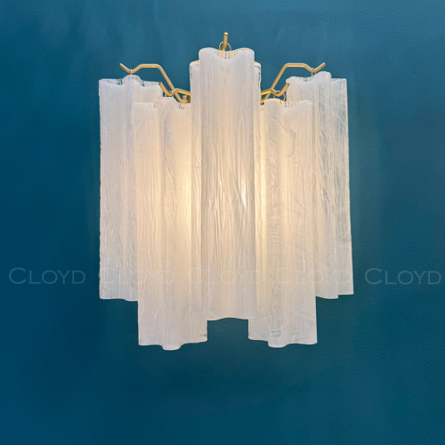 Бра Cloyd ANNO-B W1 / выс. 29 см - латунь светл. - стекло белые облака (арт.20467) фото 4 Бра Cloyd ANNO-B W1 / выс. 29 см - латунь светл. - стекло белые облака (арт.20467) фото 4