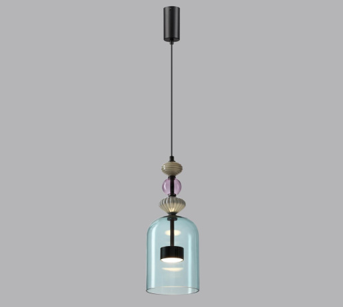 5046/12L L-VISION ODL24 369 черный/голубой/металл/стекло/керамика Подвес LED 12W 4000К 1400Лм PALLETA фото 4 5046/12L L-VISION ODL24 369 черный/голубой/металл/стекло/керамика Подвес LED 12W 4000К 1400Лм PALLETA фото 4