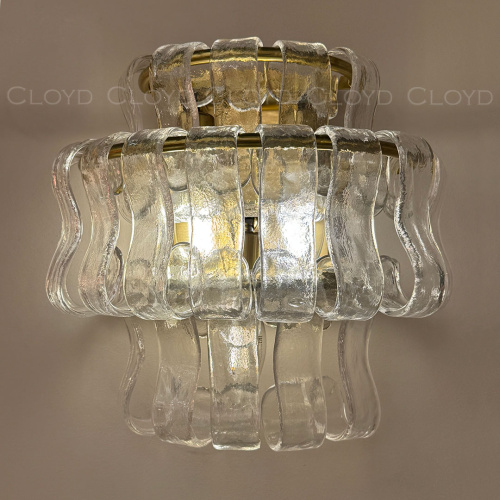 Бра Cloyd NAMASTE W3 / выс. 20 см - латунь - прозрачн.стекло (арт.20487) фото 3 Бра Cloyd NAMASTE W3 / выс. 20 см - латунь - прозрачн.стекло (арт.20487) фото 3