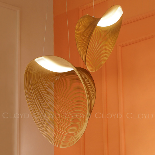 Подвесной светильник Cloyd FUETE P1 / шир. 60 см - дерево - белый (арт.11414) фото 4 Подвесной светильник Cloyd FUETE P1 / шир. 60 см - дерево - белый (арт.11414) фото 4