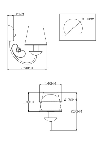 Бра Moderli V2490-1W Daniel фото 2