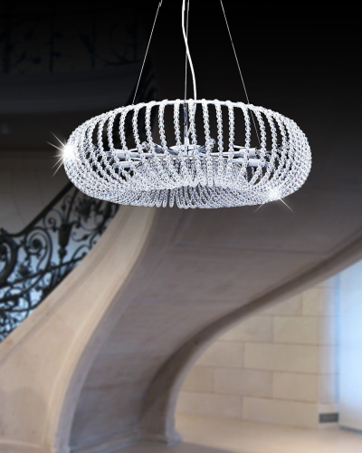 Хрустальная подвесная люстра Lumina Deco Graziana LDP 10061 D60 фото 7 Хрустальная подвесная люстра Lumina Deco Graziana LDP 10061 D60 фото 7