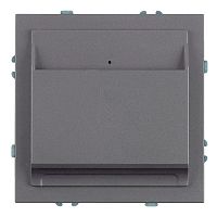 Выключатель карточный (механизм), STEKKER, 250В, 40А, серия Эмили, RSW40-5114-10, платиново-серый, soft touch