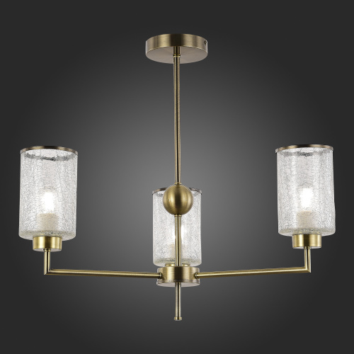 SLE1046-302-03 Светильник потолочный Бронза/Прозрачный E27 3*60W VESTRE фото 6