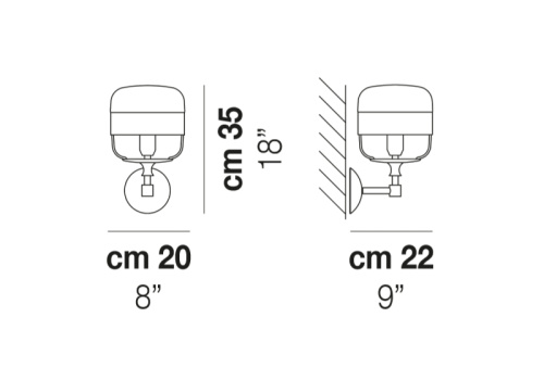 Настенный светильник FUTURA AP P фото 2