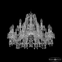Люстра хрустальная 1403/10+5/240 Ni Bohemia Ivele Crystal (Богемия Ивеле Кристалл)