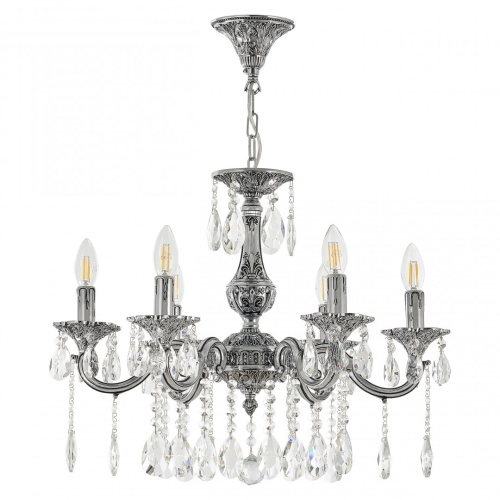 Люстра с хрустальными подвесками AL78101/6/175 A NB Bohemia Ivele Crystal (Богемия Ивеле Кристалл)