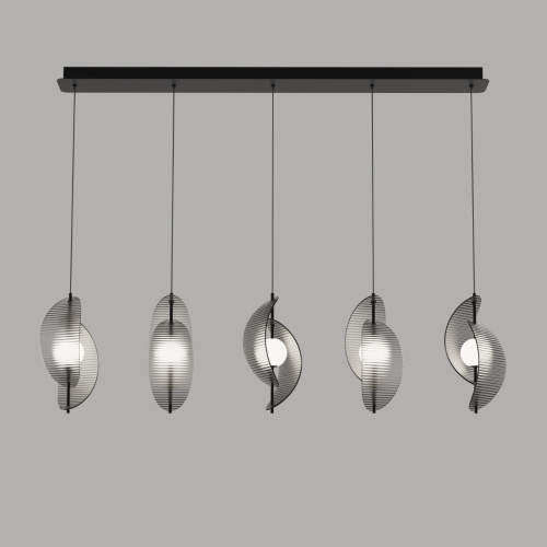 Подвесной светильник MD24030035-5B black/smoky фото 2