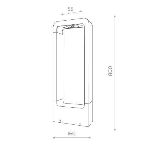SL9506.415.01 Светильник уличный наземный ST-Luce Черный LED 1*7W 4000K ERTA фото 2