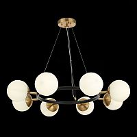 SLE220403-08 Светильник подвесной Черный, Латунь/Белый E27 8*60W FORLI