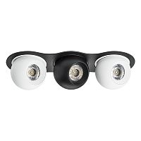 i637647464 Светильник INTERO LED 9W*3 850LM*3 24G ЧЕРНЫЙ/БЕЛЫЙ 4000K (217637+217064+217074+217064)
