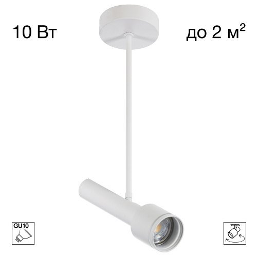 Citilux VEKTOR CL51330_BF Потолочный светильник на штанге Белый 30см