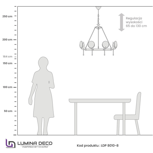 Подвесная люстра Lumina Deco Montego LDP 8010-8 F.GD фото 4 Подвесная люстра Lumina Deco Montego LDP 8010-8 F.GD фото 4