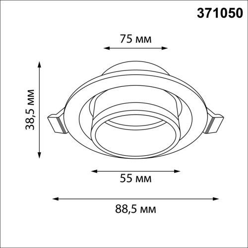 371050 WIR NT26 000 белый Светильник встраиваемый IP20 GU10 12W 220-240V LIRIO фото 3