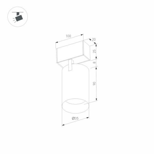 Трековый светодиодный светильник Arlight Mag-Spot-25-R90-9W Day4000 035000 фото 7