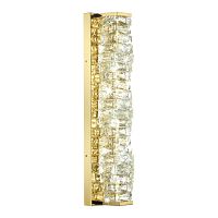 4999/15WL HALL ODL23 623 золотой/прозрачный/металл/хрусталь Бра LED 15W 4000K STRAZA