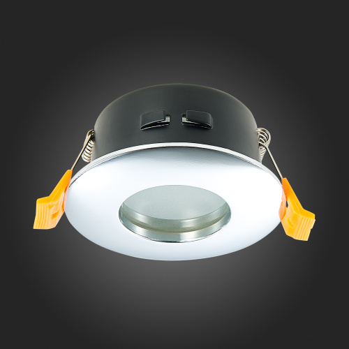 ST213.108.01 Св-к встр. Хром GU10 1*50W  IP44 D84xH50 220V Без ламп Встраиваемые светильники фото 8