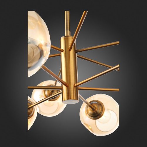 SL1500.203.12 Светильник подвесной ST-Luce Золотистый/Янтарный E14 12*40W FOVIA фото 14