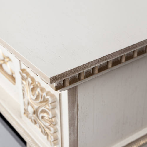 Каминокомплект CORSICA/МАЛАГА Бежевый дуб с золотой патиной с очагом Электроочаг SAPHIR/САПФИР 42 фото 3