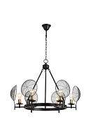 Люстра подвесная Alfa Light F3524-03 Black E27*6(bulb exclude)