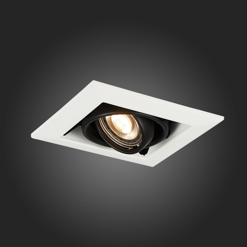 ST250.548.01 Св-к встр. Черный GU10 1*50W  L126xW126xH70 220V Без ламп Встраиваемые светильники фото 3