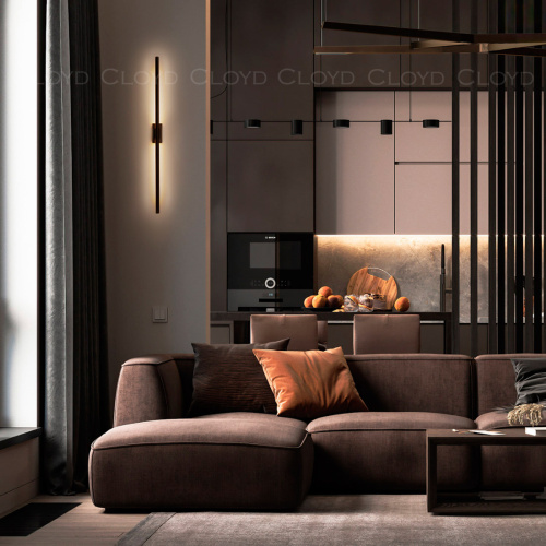 Бра Cloyd LINEAS-D W1 / выс. 60 см- 4000K - черный матовый (арт.20864) фото 4 Бра Cloyd LINEAS-D W1 / выс. 60 см- 4000K - черный матовый (арт.20864) фото 4