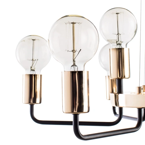 Подвесная люстра Arte Lamp GELO A6001LM-9BK фото 3