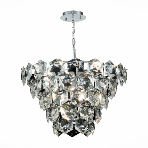 SL1631.103.09 Люстра подвесная ST-Luce Хром/Прозрачный E14 9*40W VITERBO фото 10 SL1631.103.09 Люстра подвесная ST-Luce Хром/Прозрачный E14 9*40W VITERBO фото 10