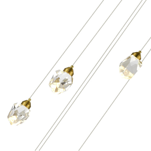 SL6114.203.06 Светильник подвесной ST-Luce Золотистый/Прозрачный LED 6*3W 3000K CASCATO фото 3