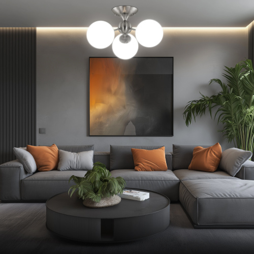 Citilux Томми CL102134 Люстра трехрожковая Матовый Хром фото 13 Citilux Томми CL102134 Люстра трехрожковая Матовый Хром фото 13