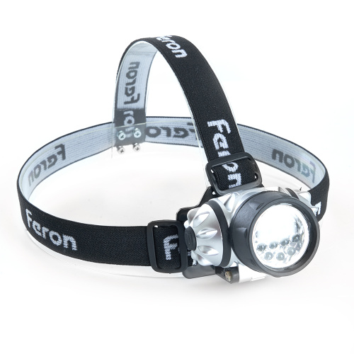 Фонарь налобный FERON TH2304 на батарейках 3*AAA, 3W 14LEDs IP44 пластик фото 6