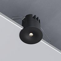 Светильник встраиваемый светодиодный Binnie 12W 4000K черный 15275/LED