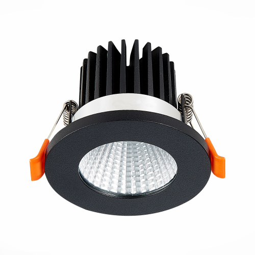 ST704.448.10 Св-к встр. Черный LED 1*10W 4000K 900Lm Ra>90 38° IP20 D80xH60 170-240V Встраиваемые светильники фото 2