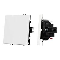 Механизм выключателя одноклавишный проходной Arlight SWT-NOBE-MKP1-SFPL-WH (230V, 10A) 054235