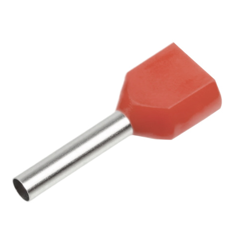 LD406-1008 Наконечник штыревой втулочный изолированный НШВИ(2) 1,0-8 (DIY упаковка 25 шт) фото 2