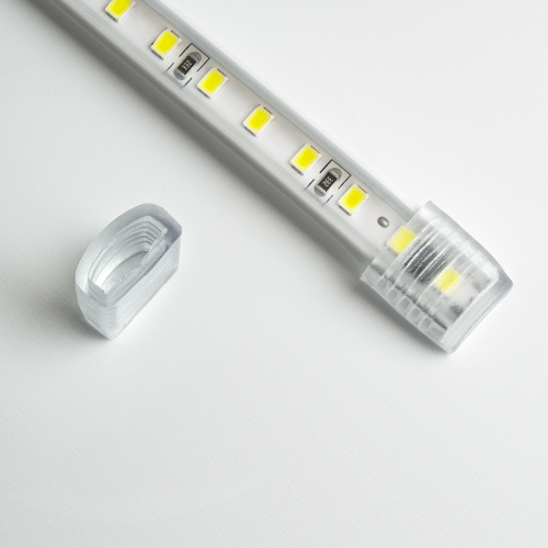 Светодиодная LED лента Feron LS710, 120SMD(2835)/м 10Вт/м 220V длина 25м, 3000K, IP65, с 1 сетевым шнуром, 2 заглушками, 2 коннекторами в комплекте фото 7